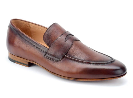 Warfield & Grand Montery penny loafer Cognac|Burgundy