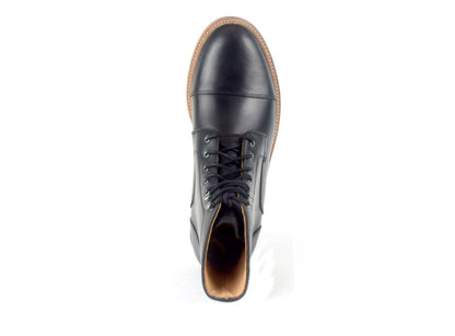 Warfield & Grand Mortar cap toe boot Black|DK Brown