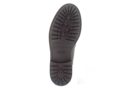 Warfield & Grand Mortar cap toe boot Black|DK Brown
