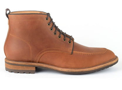 Warfield & Grand Trench II moc toe boot Cognac