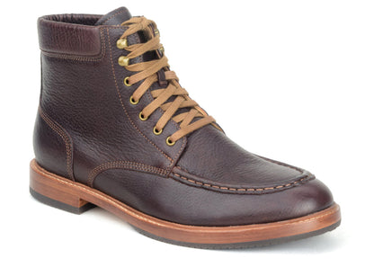Warfield & Grand Roseburg moc toe boot DK Brown|Black