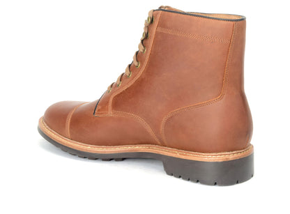 Warfield & Grand Gresham cap toe boot Cognac|Black