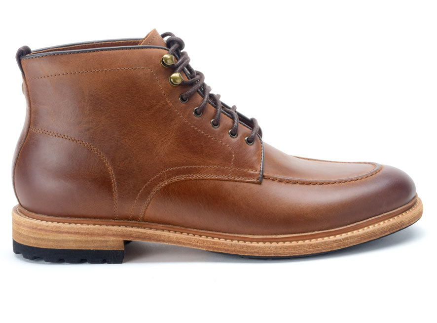 Warfield & Grand Trench moc toe boot Cognac|DK Brown|Black