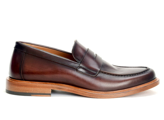 Warfield & Grand Penny Loafer Clove|Black|Whiskey
