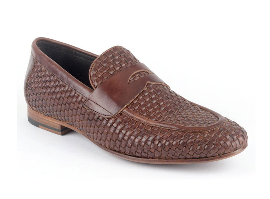 Warfield & Grand Auclair penny loafer DK Brown|Black