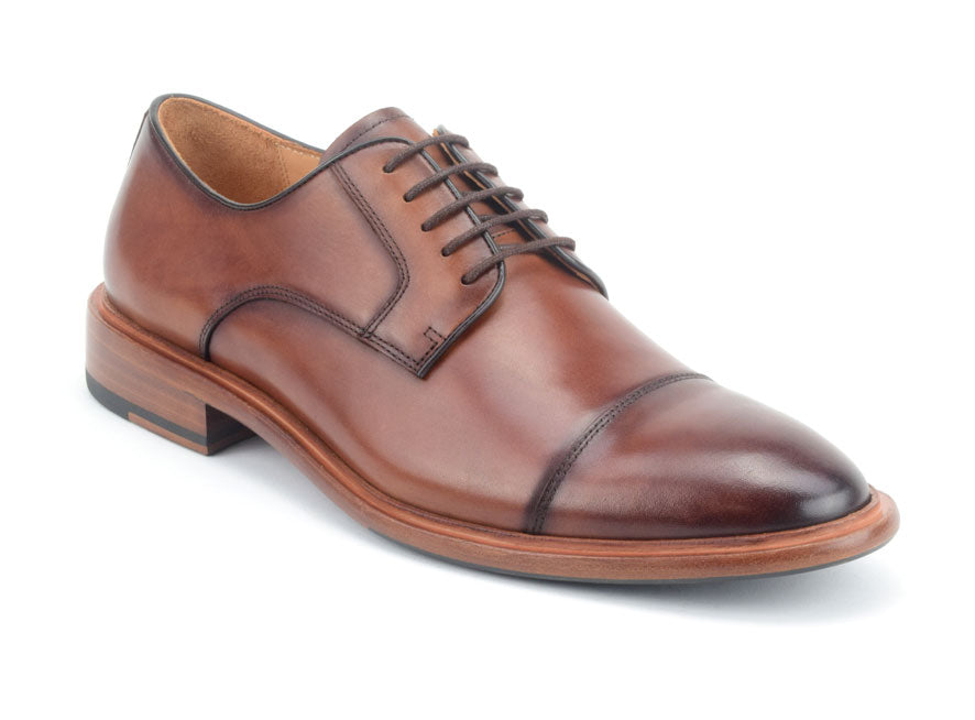 Warfield & Grand Ducasse Cap Toe Cognac|Black