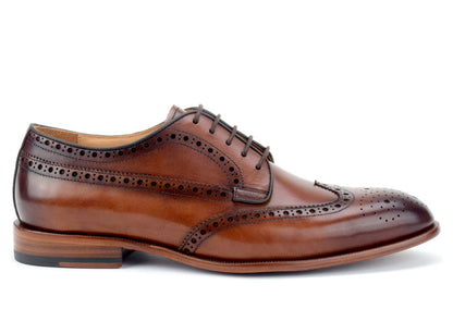 Warfield & Grand Abby wingtip Cognac