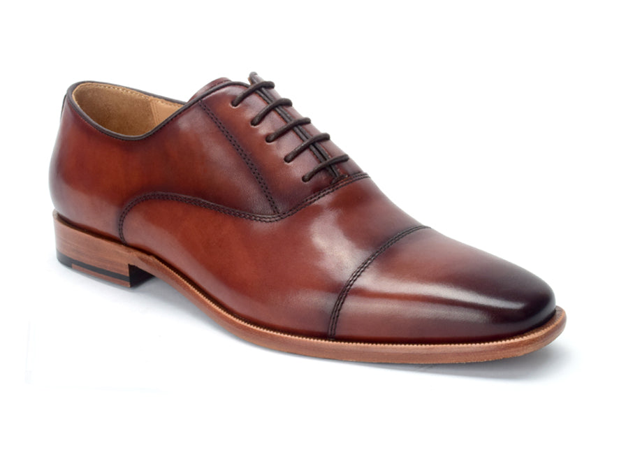 Warfield & Grand Birch cap toe Chestnut