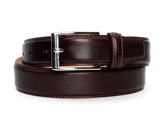 Warfield & Grand Bourbon Classic Dress Belt Bourbon