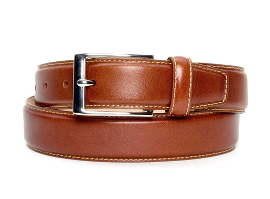 Warfield & Grand Cognac Classic Dress Belt Cognac