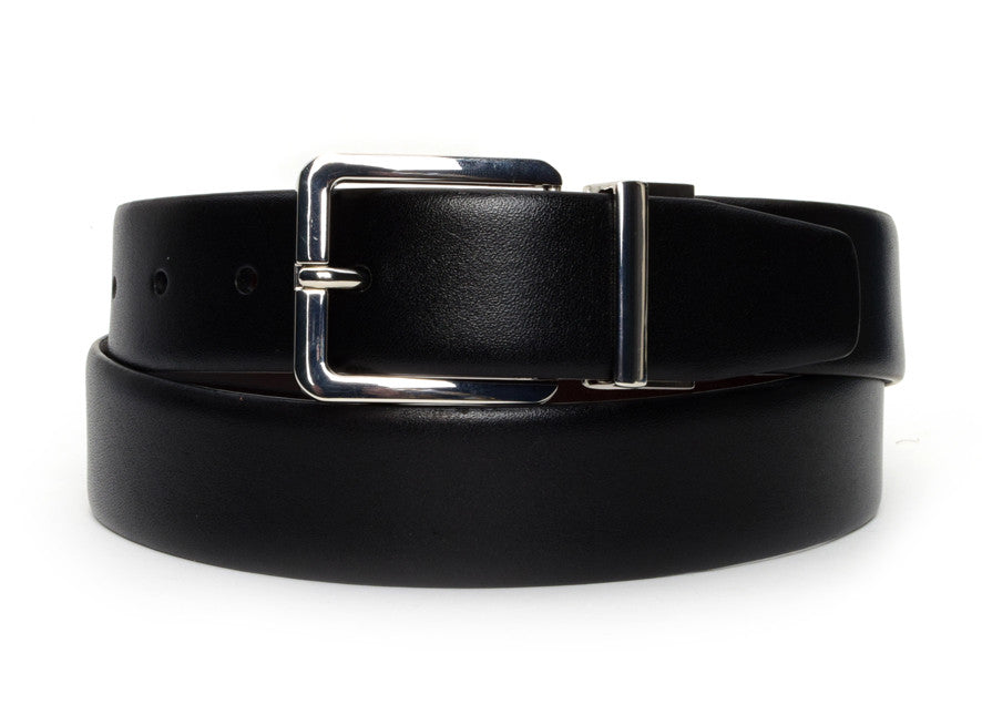 Warfield & Grand Black and Bourbon Reversible Belt