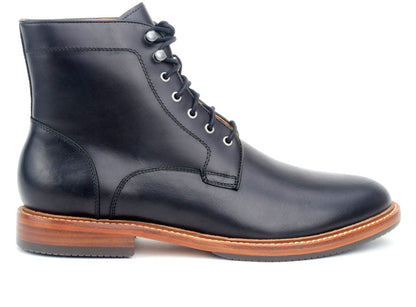 Warfield & Grand Ruckson plain toe boot Black|DK Brown