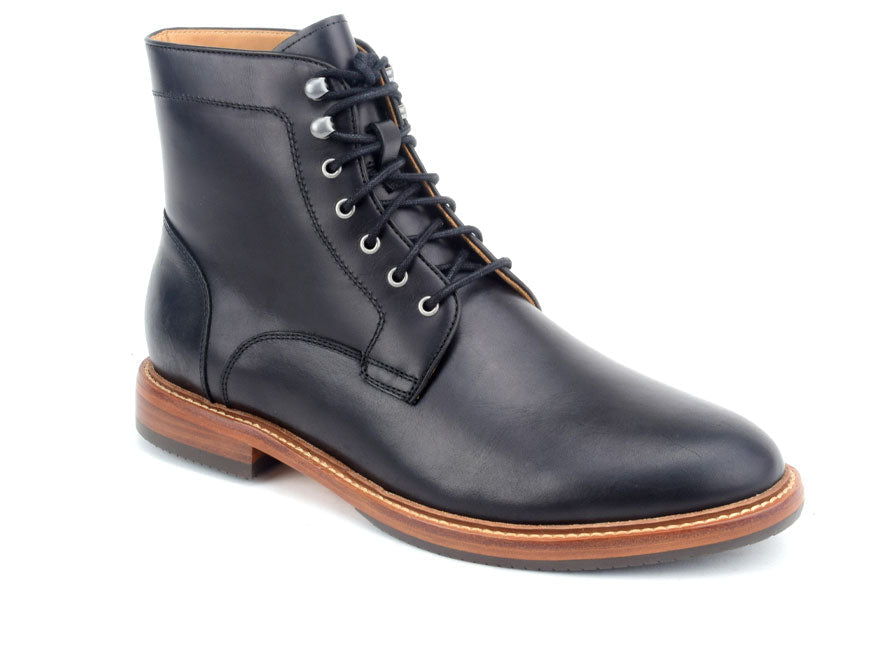 Warfield & Grand Ruckson plain toe boot Black|DK Brown