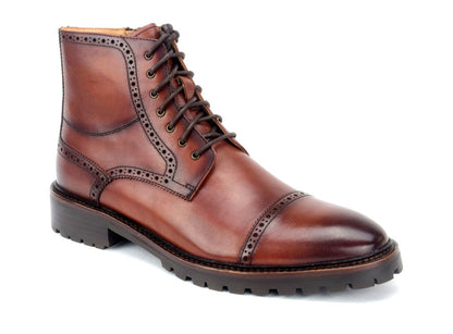 Warfield & Grand Cade Cap toe boot Chestnut