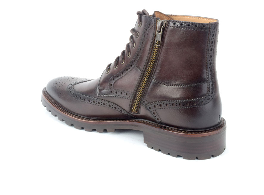 Warfield & Grand Kastel wingtip boot Bourbon|Cognac