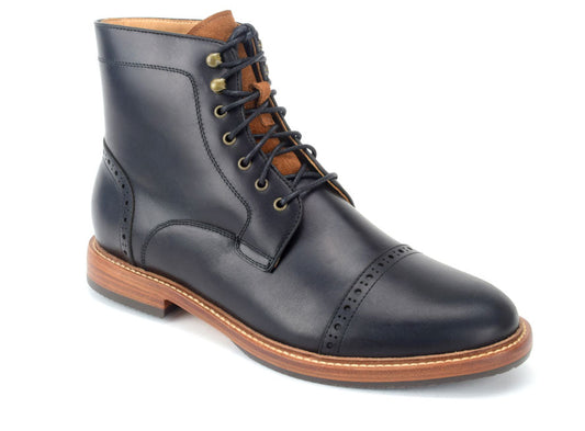 Warfield & Grand Woodlands cap toe boot Black|Chestnut|DK Brown