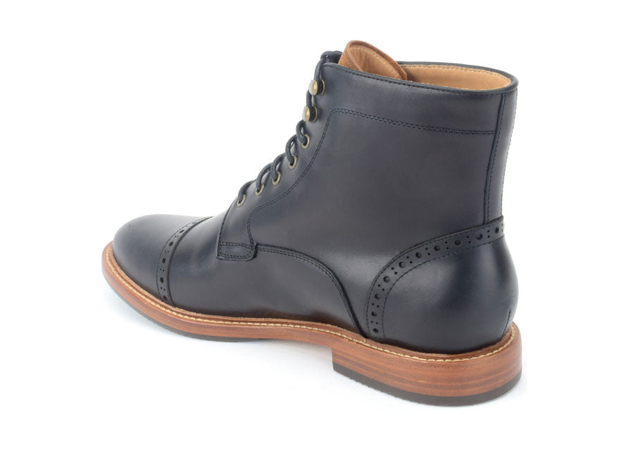 Warfield & Grand Woodlands cap toe boot Black|Chestnut|DK Brown