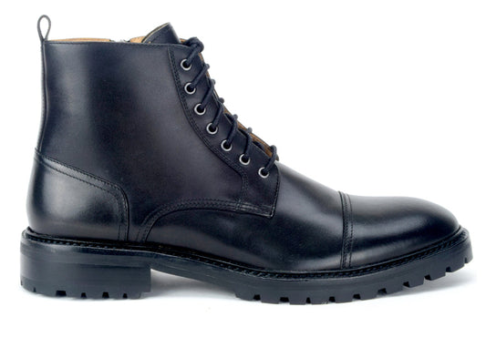 Warfield & Grand Tinley Cap toe boot Black|Chestnut