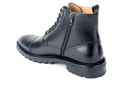 Warfield & Grand Tinley Cap toe boot Black|Chestnut