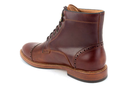 Warfield & Grand Woodlands cap toe boot Chestnut|Black|DK Brown