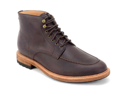 Warfield & Grand Trench moc toe boot DK Brown|Cognac|Black