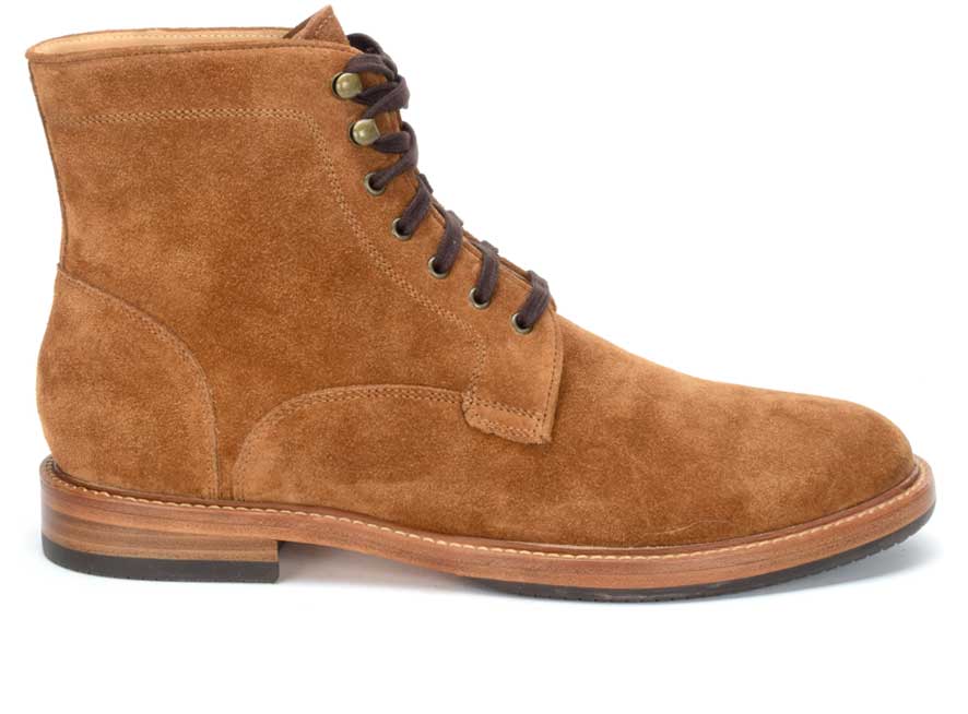 Warfield & Grand Batton plain toe boot Tan