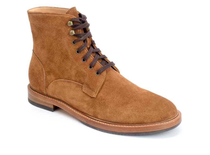 Warfield & Grand Batton plain toe boot Tan