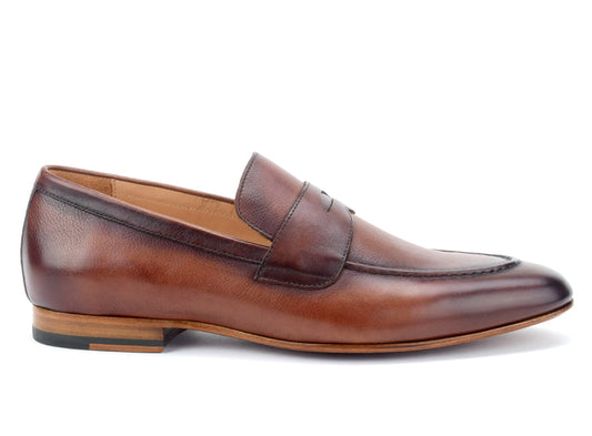 Warfield & Grand Montery penny loafer Cognac|Burgundy