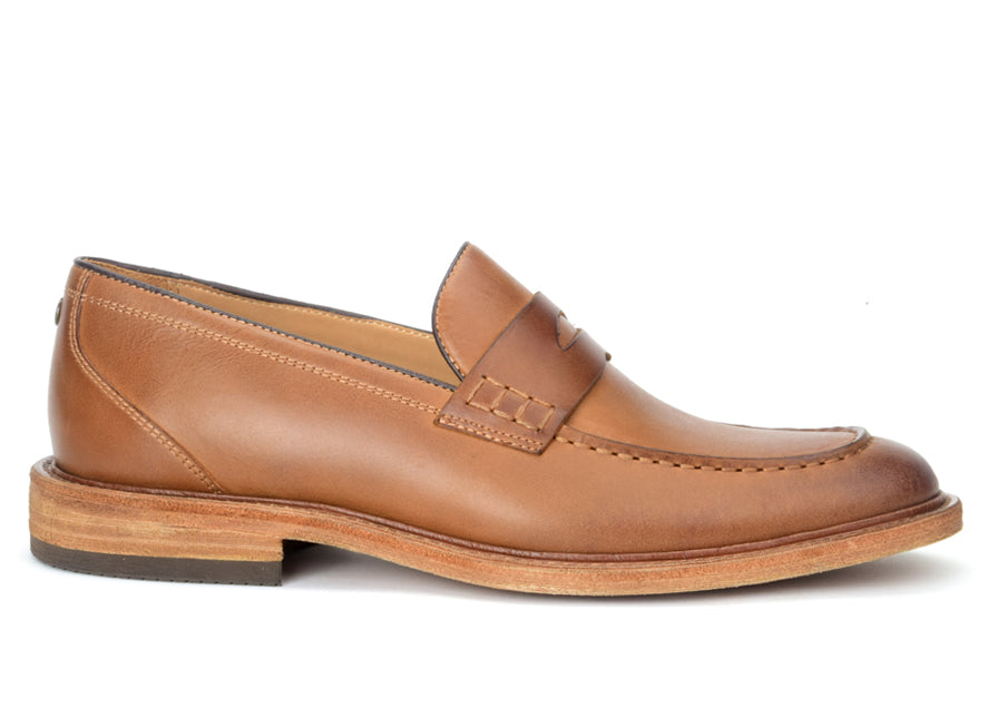 Warfield & Grand Diggs penny loafer Cognac|Ash