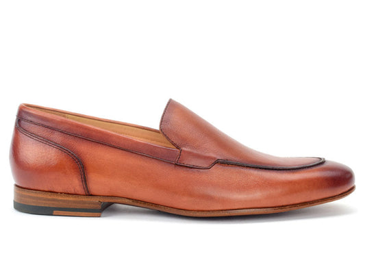 Warfield & Grand Connor venetian loafer Tan|Bourbon