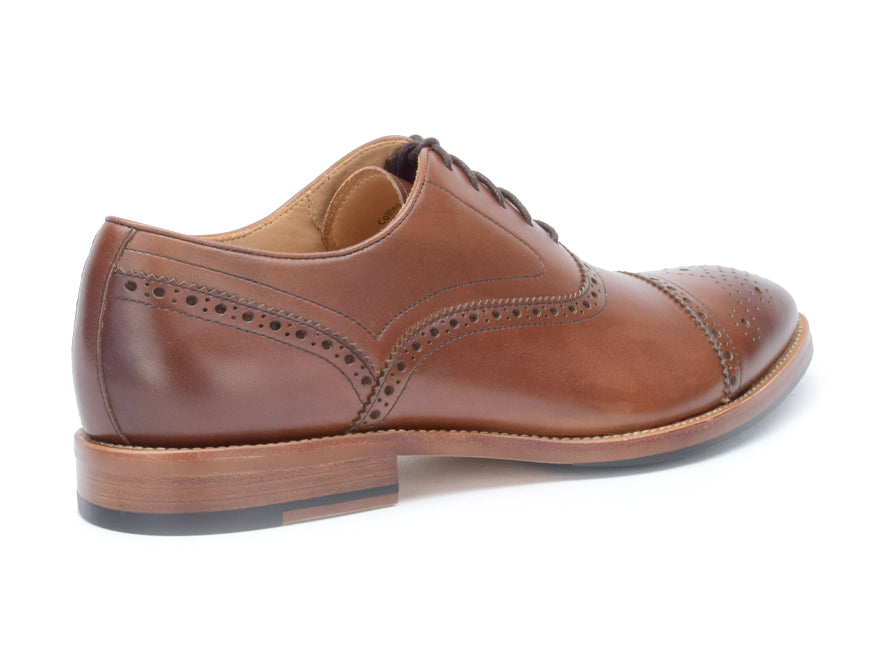 Warfield & Grand Collins cap toe oxford Cognac