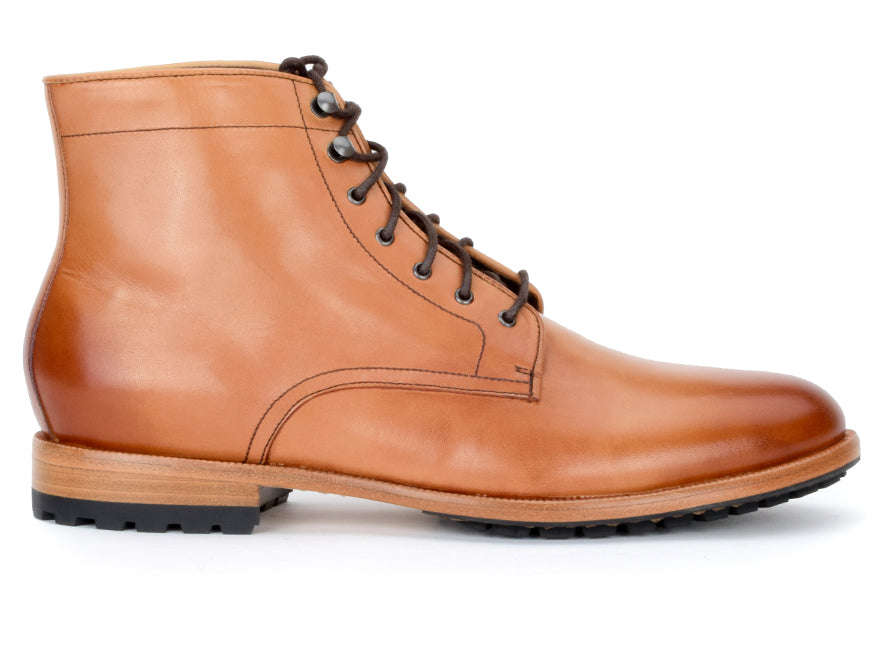 Warfield & Grand Garrison plain toe boot Tan